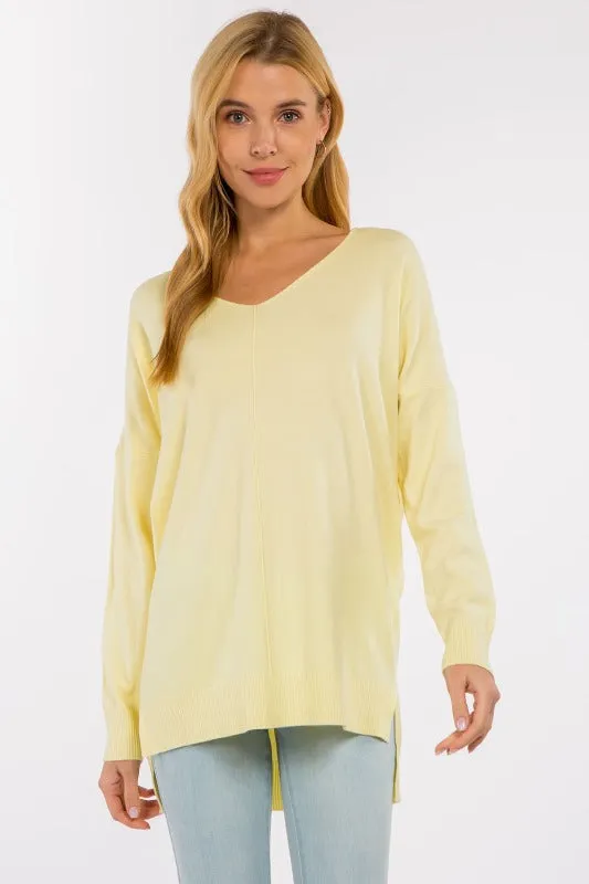 Super Soft Hi Lo long Tunic Knit Top - Many Colors