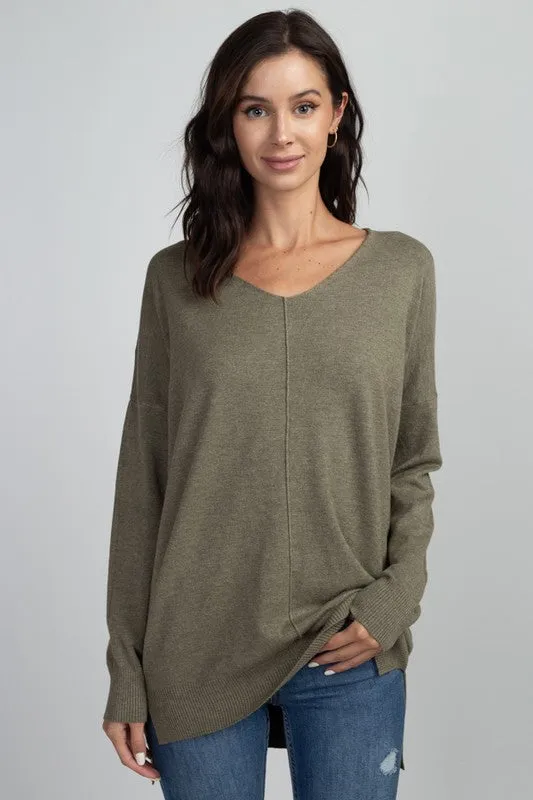 Super Soft Hi Lo long Tunic Knit Top - Many Colors