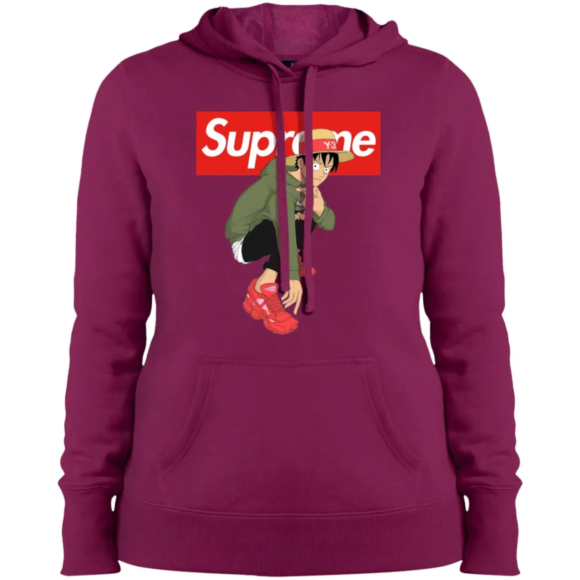 Supreme One Piece Y3 T-shirt Women Hooded Sweatshirt