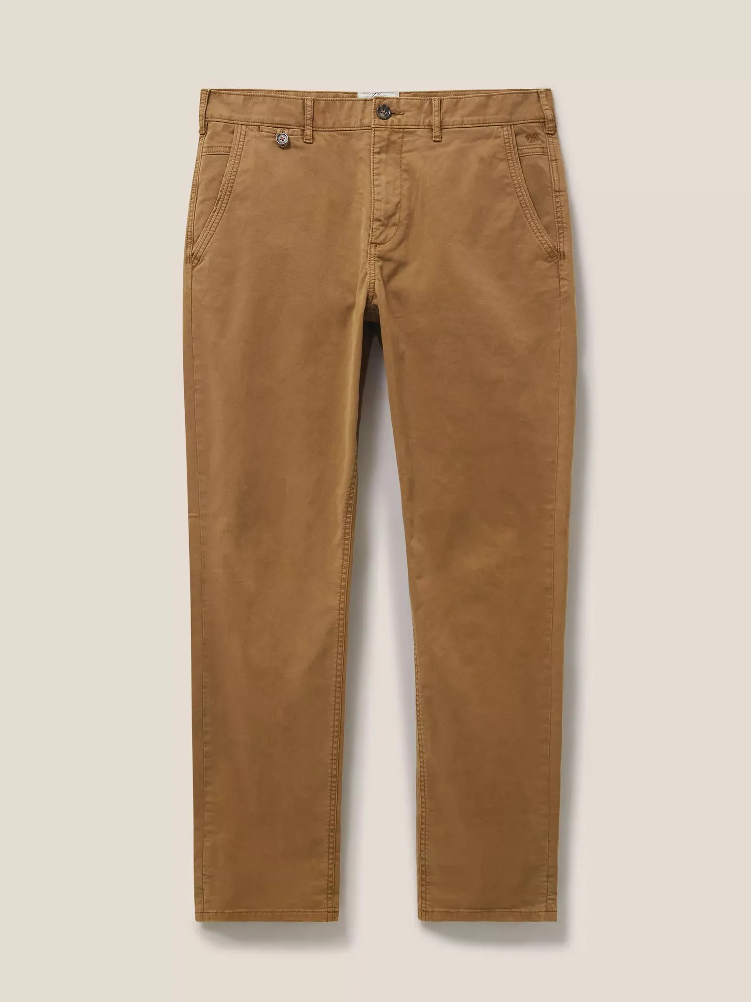 Sutton Organic Chino Trouser - Mid Brown