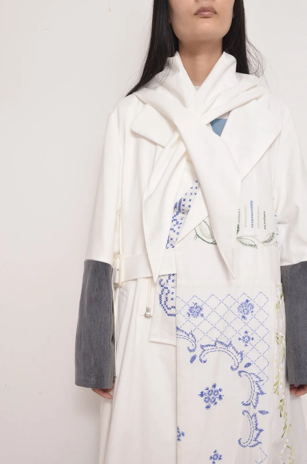 TABLE CLOTH △ SHAWL COAT/SHORT LINWE set_COL