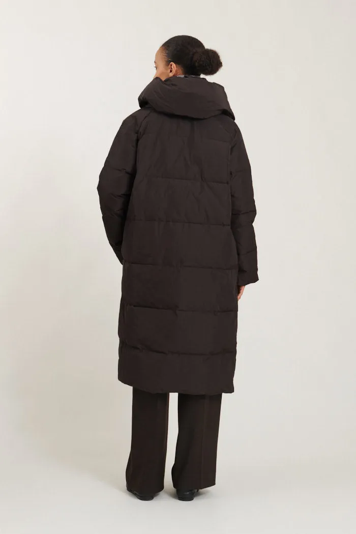 Tenna Shawl Collar Coat - Black