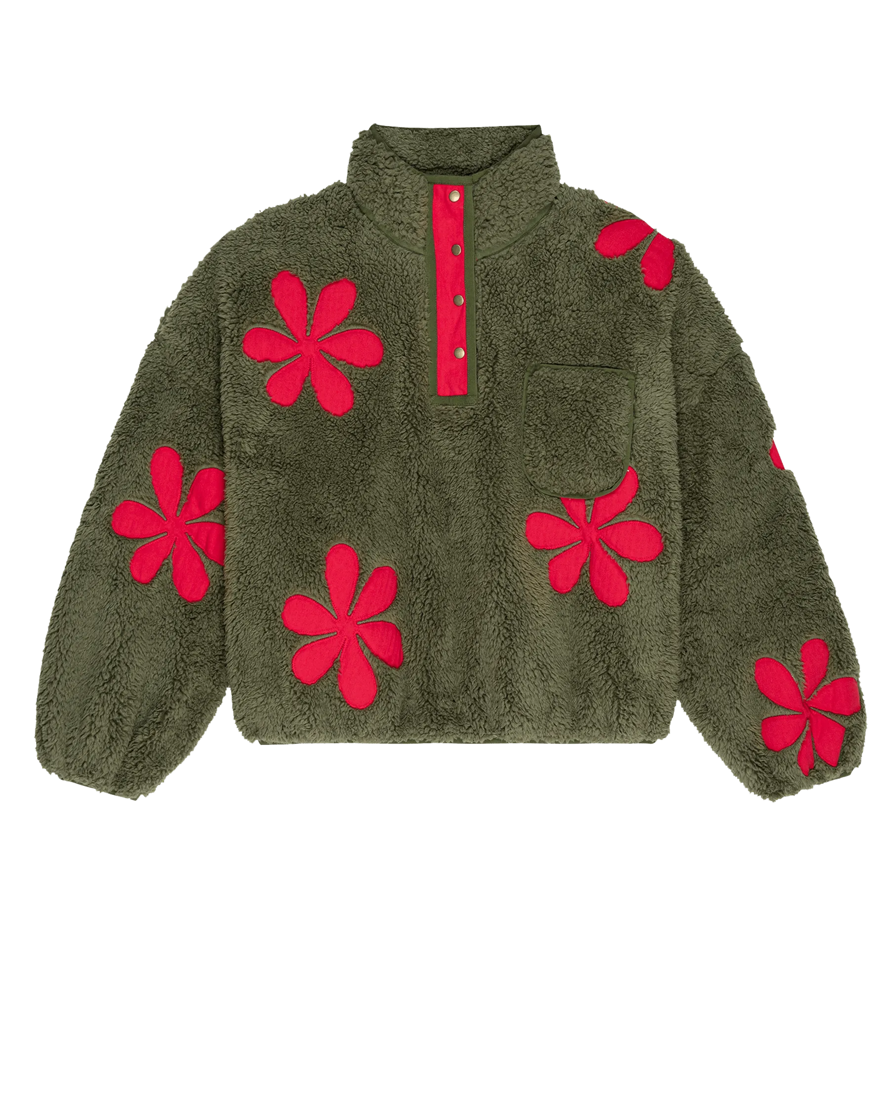 The Great - The Patch Pocket Countryside Pullover with Daisies