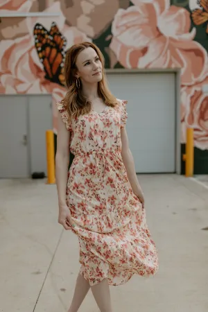 The Joella Frill Dress - Floral Mix