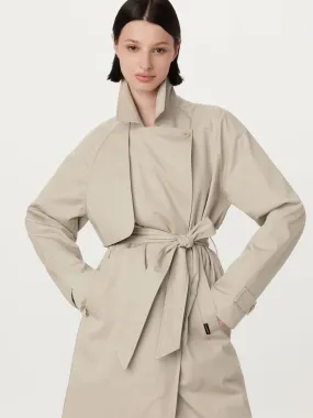 The Long Trench Coat in Light Beige