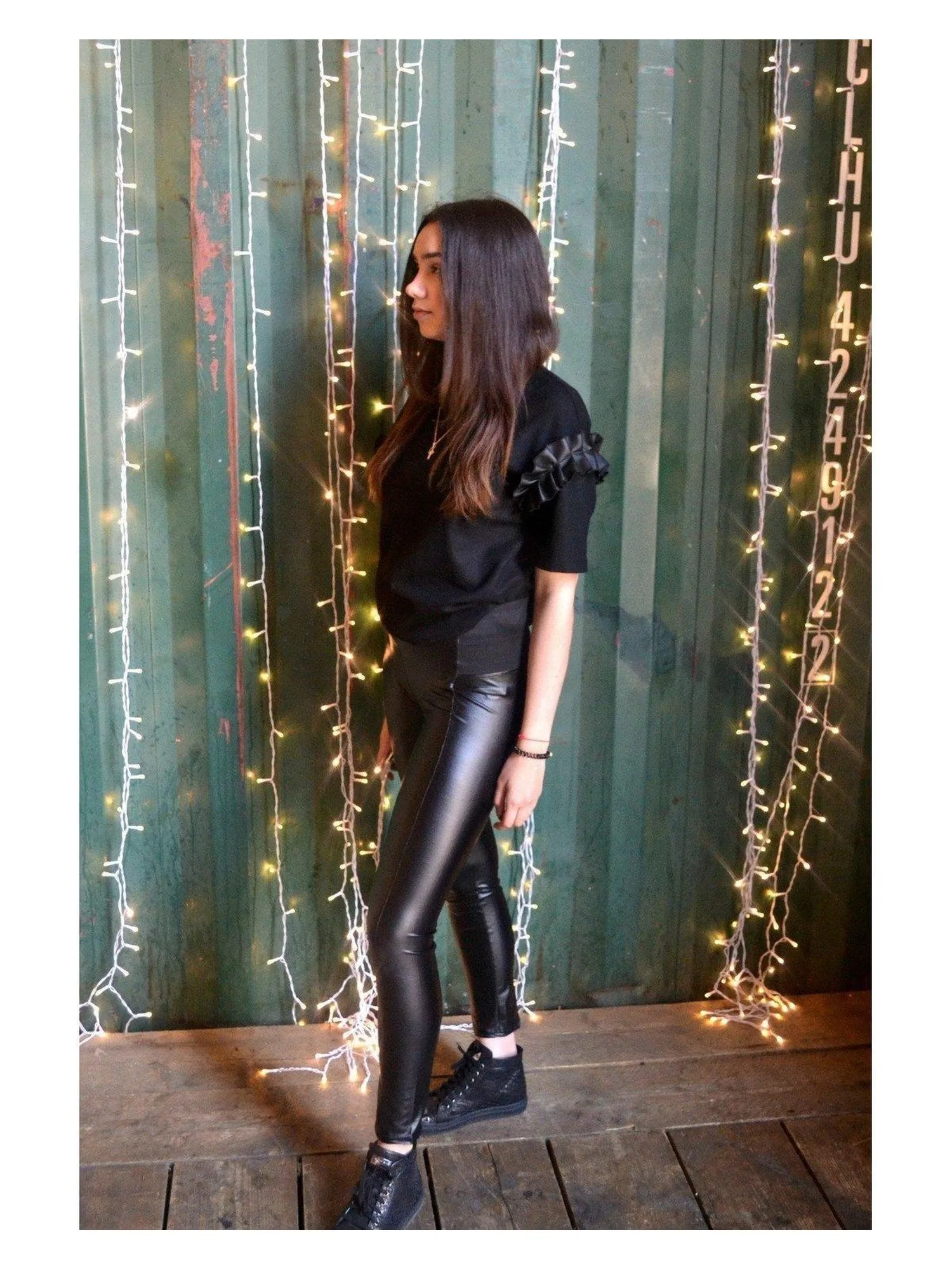 Thea - Faux Leather 'Wonderpant' Leggings