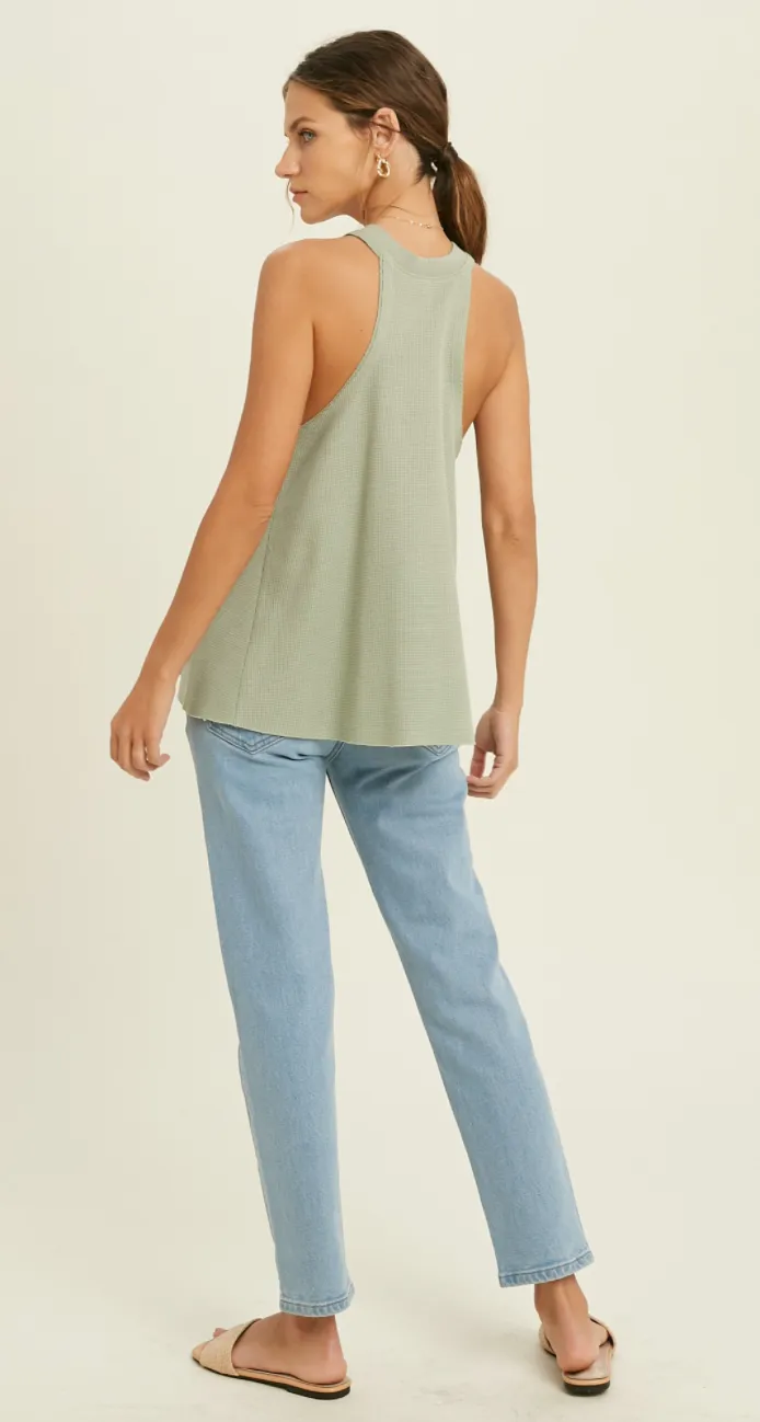 Thermal Raw Cut Tank Top