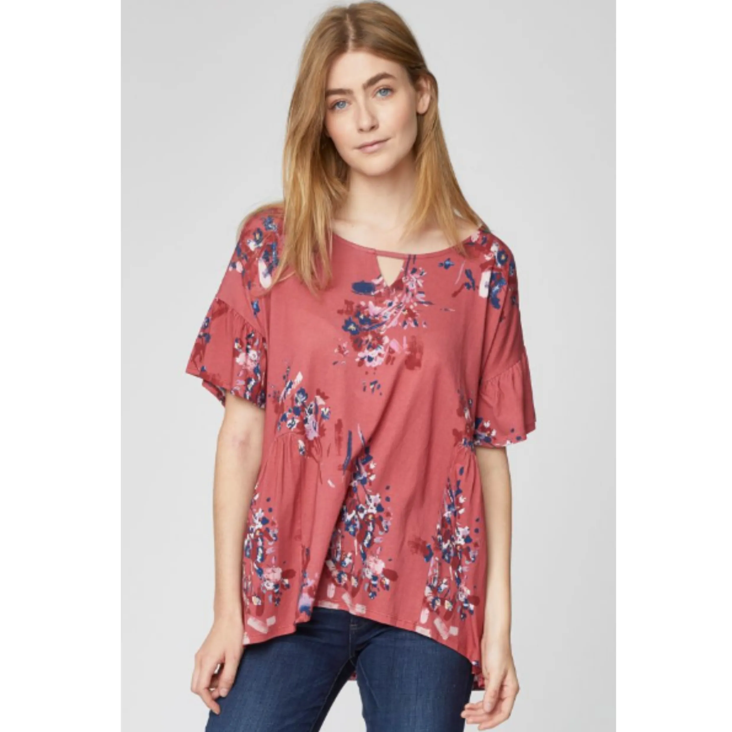 Thought Cassia Printed Jersey Bamboo Tunic WST4153