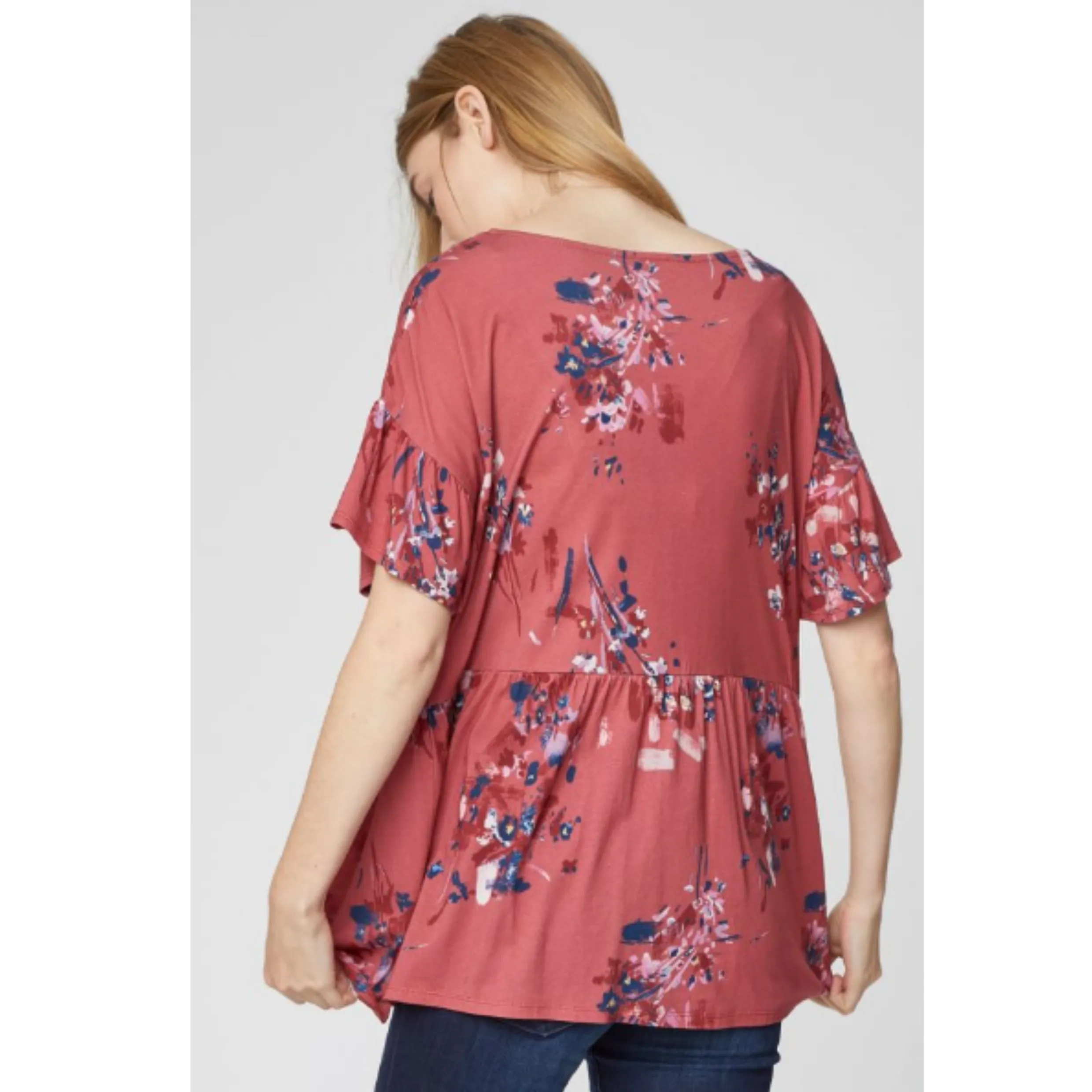 Thought Cassia Printed Jersey Bamboo Tunic WST4153