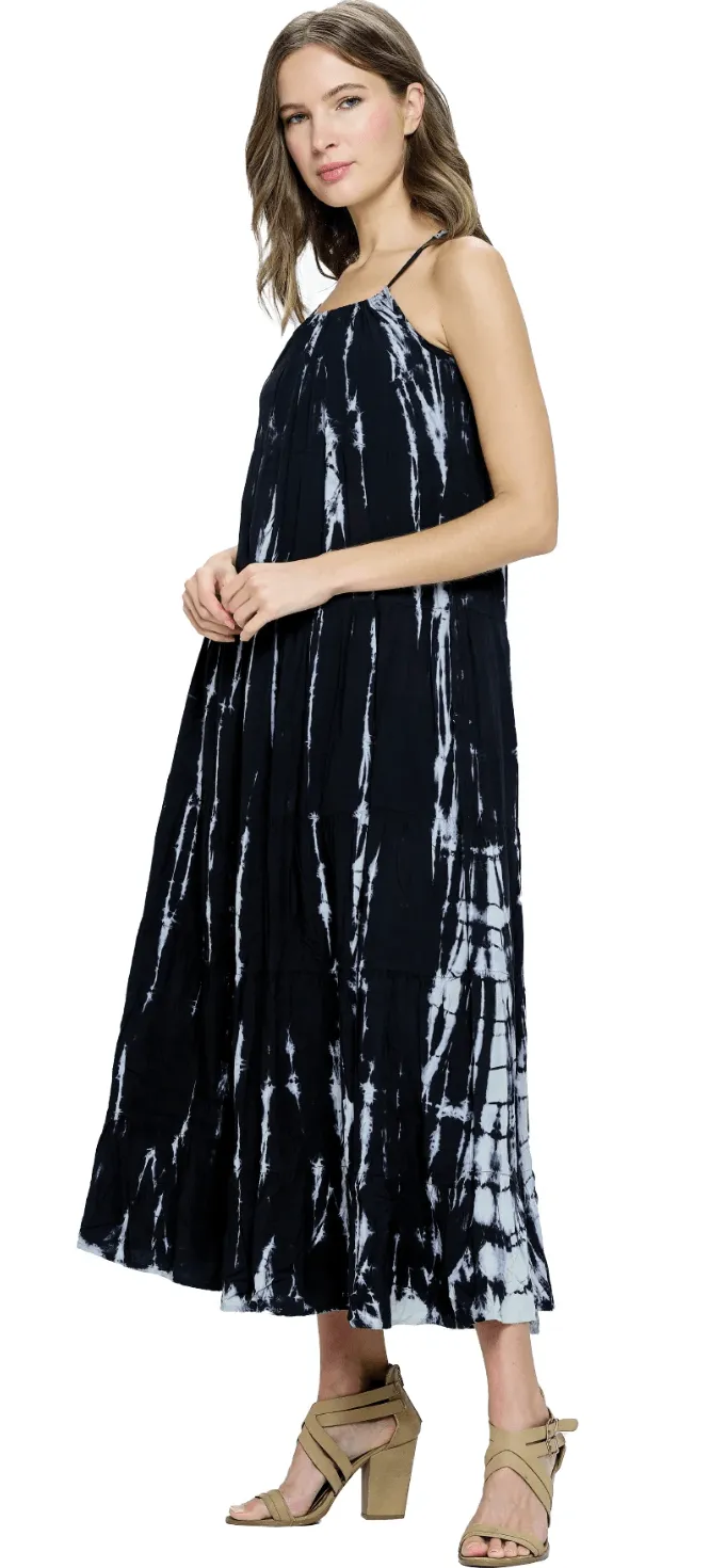 Tie-Dye Tiered Dress by Yak & Yeti