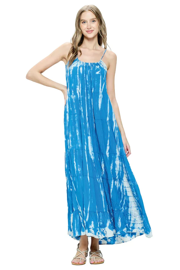 Tie-Dye Tiered Dress by Yak & Yeti