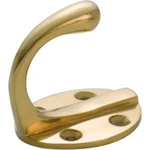 Tradco Single Robe Hook- Oval Backplate