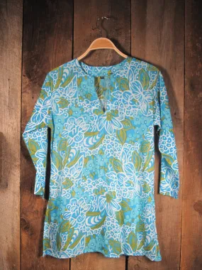 Tunic Turquoise and Olive Green