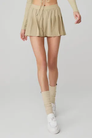 Varsity Tennis Skirt - California Sand