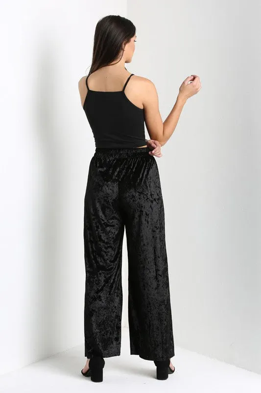 Velvet Wide Leg Pant