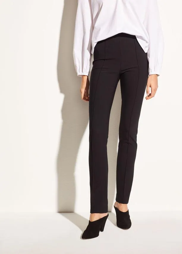 Vince - High-Rise Stitch-Front Legging in Black