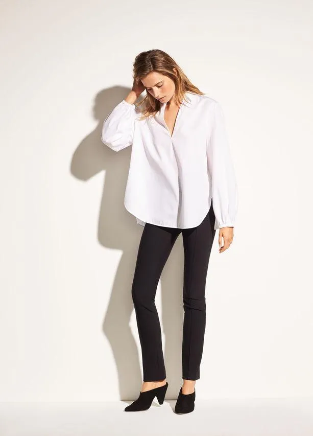 Vince - High-Rise Stitch-Front Legging in Black