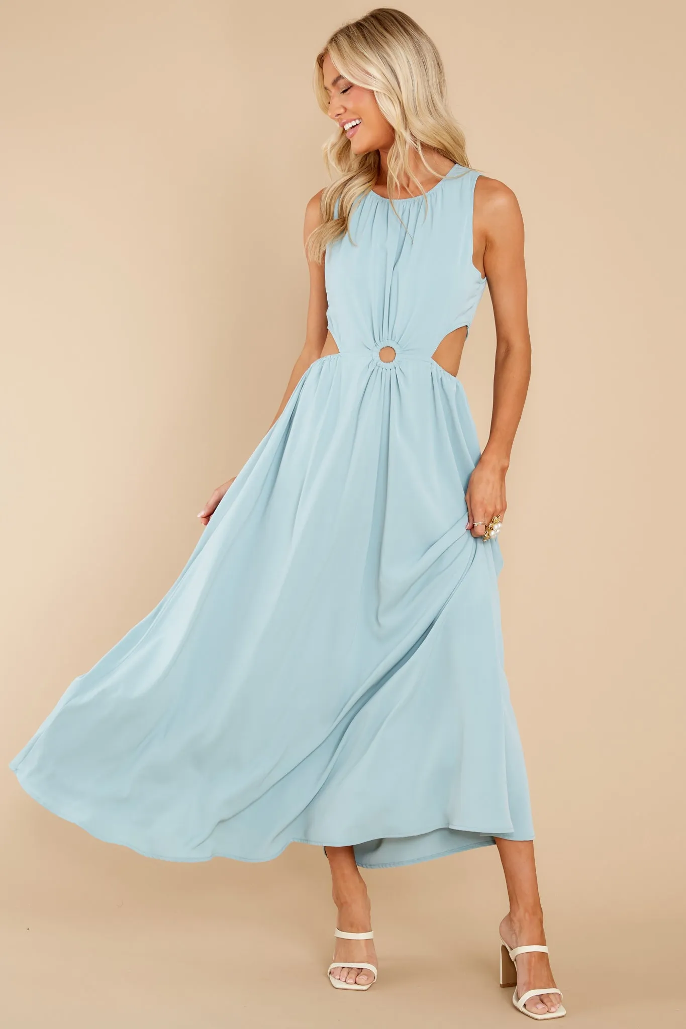 Wander With Me Seafoam Maxi Dress