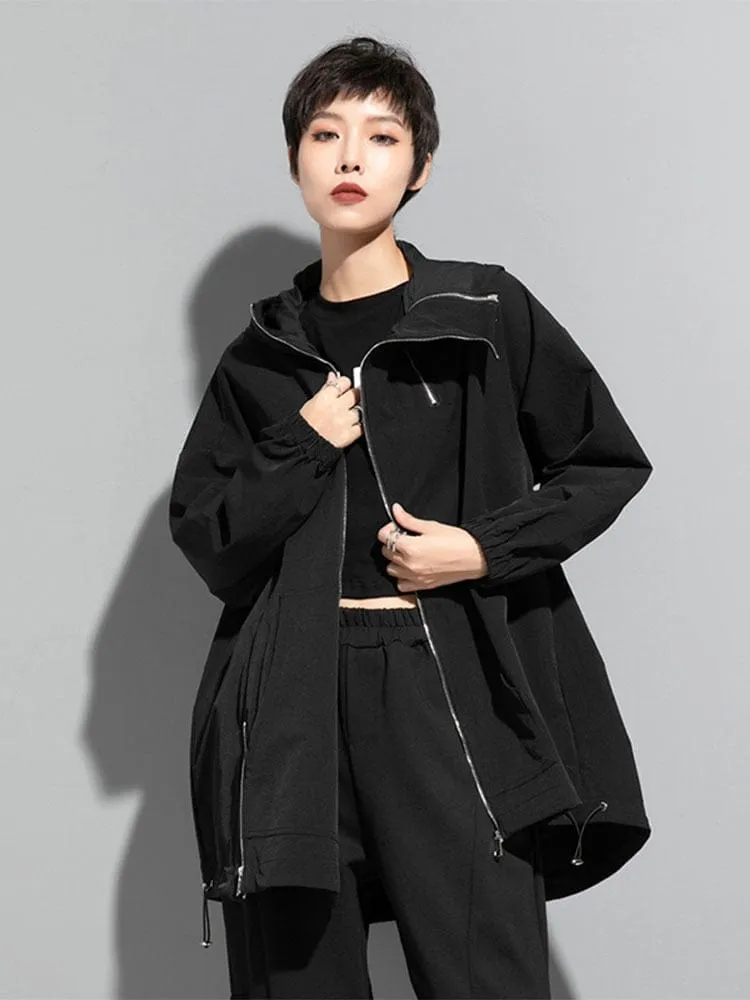 Windbreaker Loose Hooded Coat