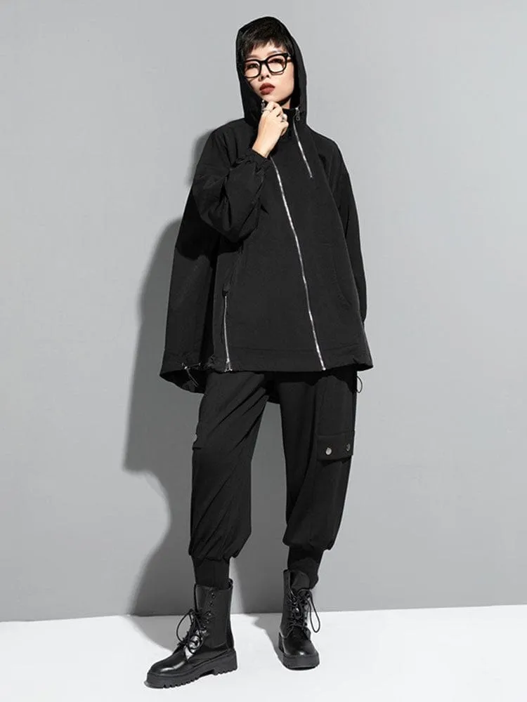 Windbreaker Loose Hooded Coat