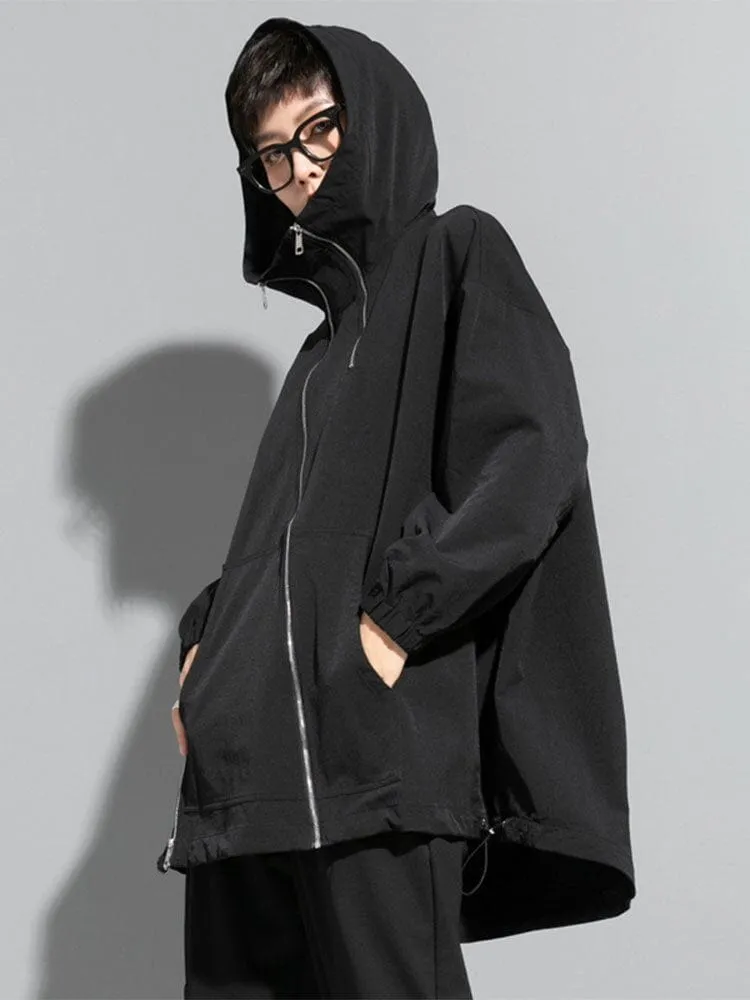 Windbreaker Loose Hooded Coat