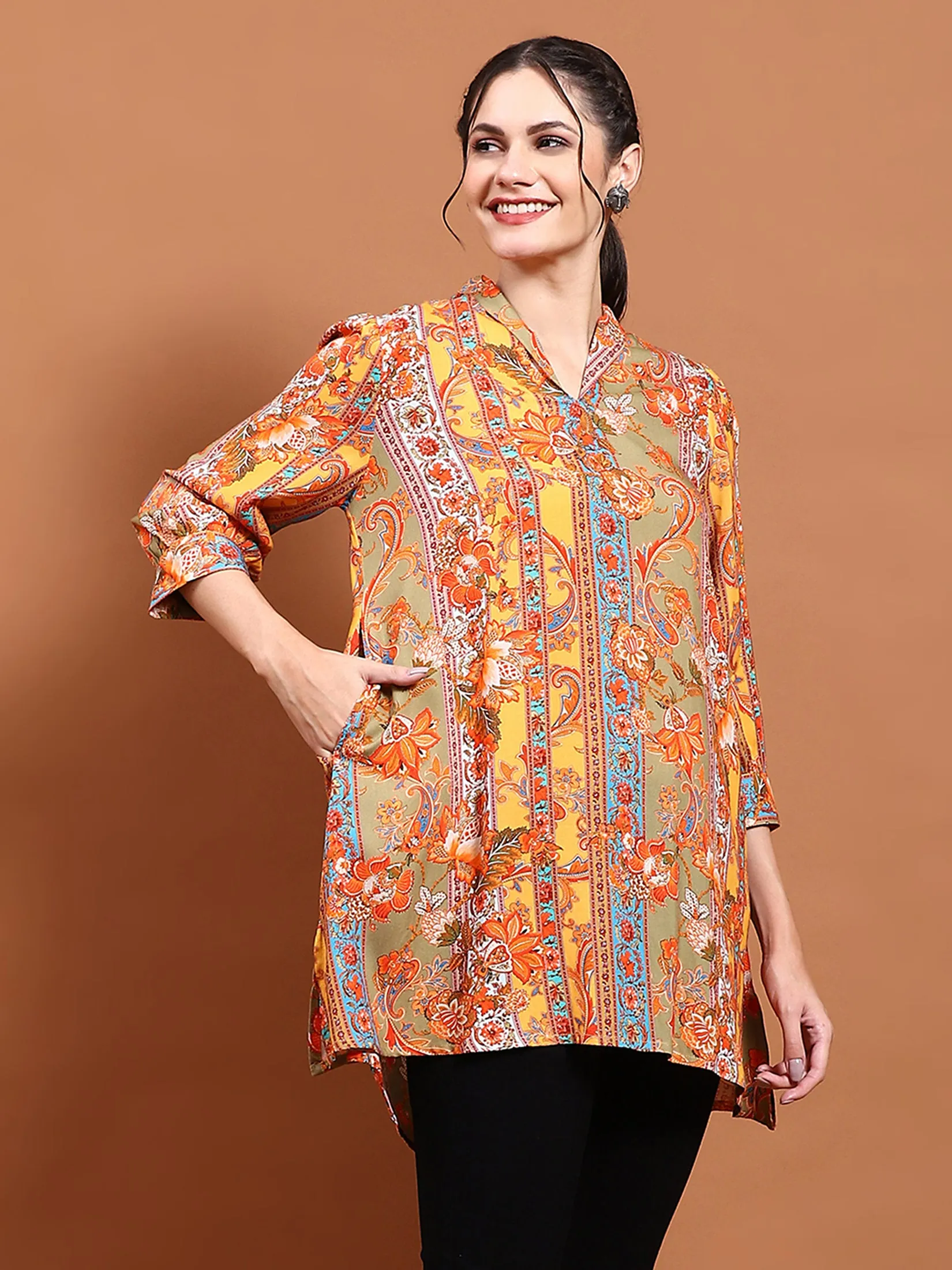 Women Multicolor Printed Tunic