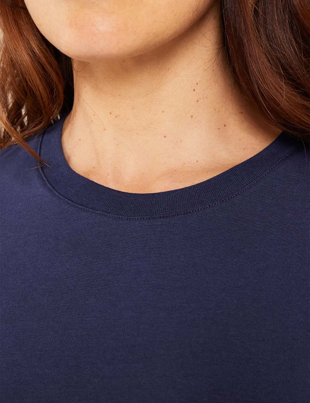 Women's Classic Crew Neck T-Shirt - Navy