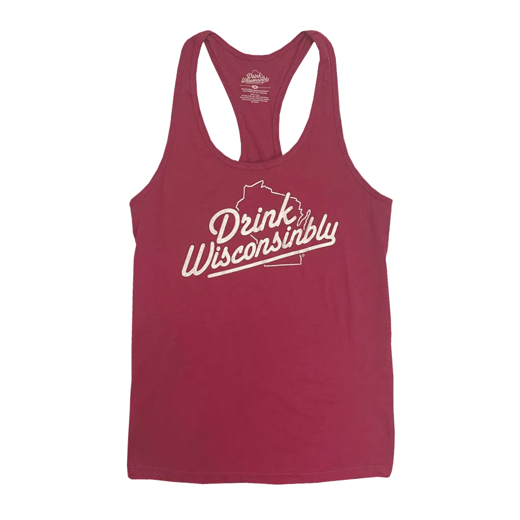 Women's Maroon Racerback Tank Top