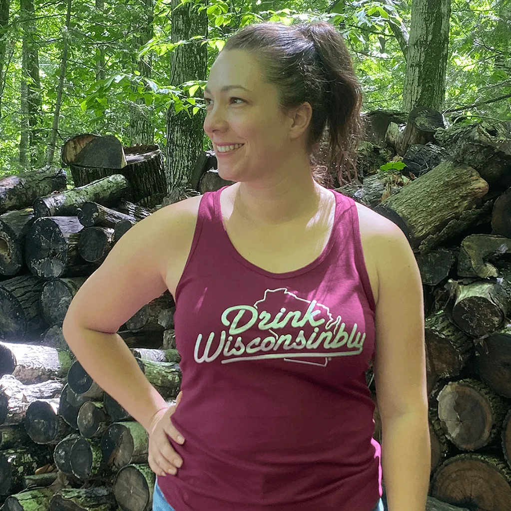 Women's Maroon Racerback Tank Top