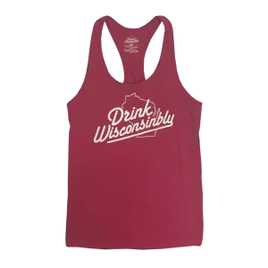 Women's Maroon Racerback Tank Top