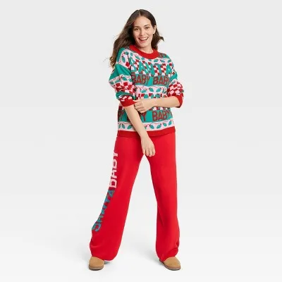 Women's Santa Baby Graphic Sweater - XL