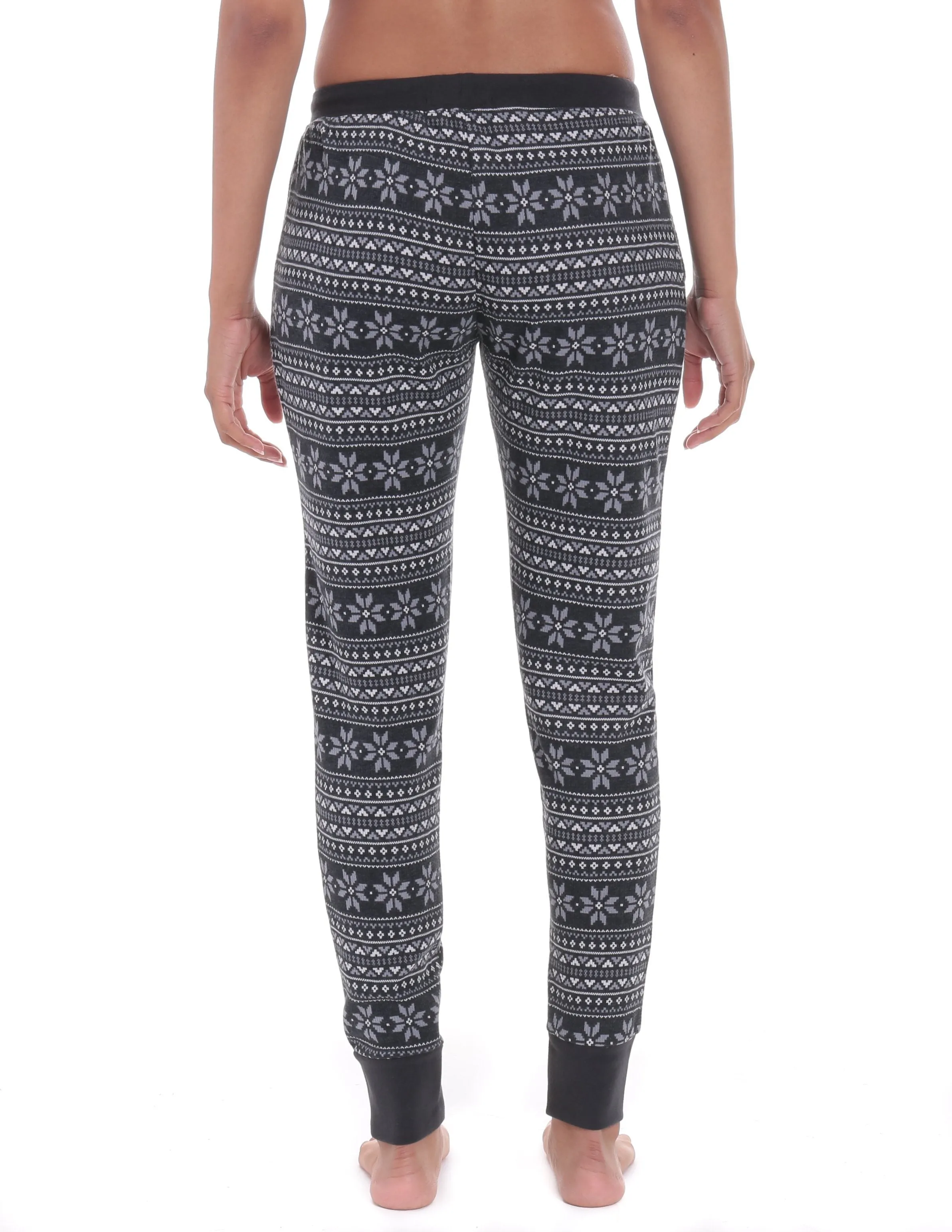 Women's Waffle Knit Thermal Jogger Lounge Pants