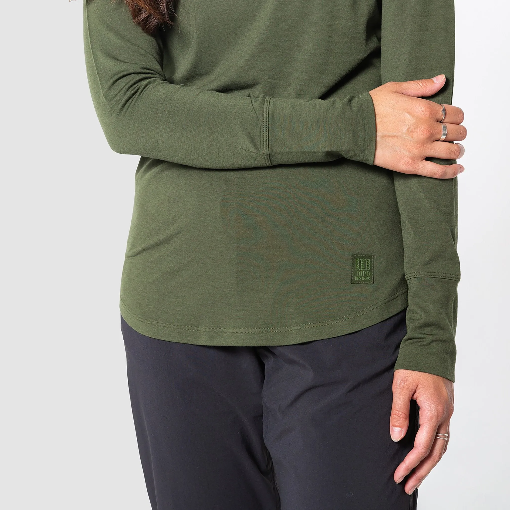 Wool Tee Long Sleeve - Women's