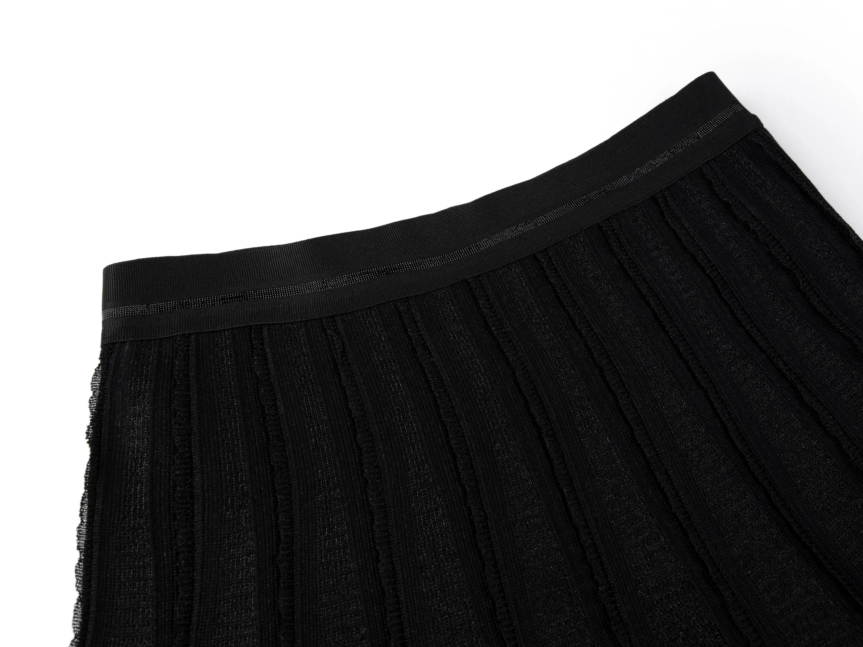 YAYING Pleated Knit Midi Skirt